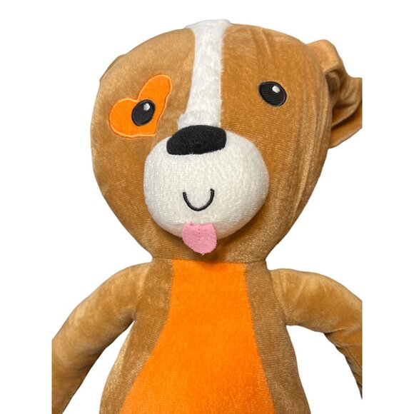 StretchKins Plush Dog Toy Stretchy Arms Legs Dance Cuddle Brown Elastic 31" Tall - Picture 2 of 5